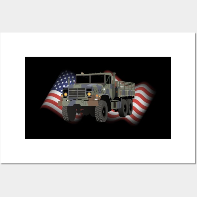 M923A1 US Military Heavy Truck Wall Art by NorseTech